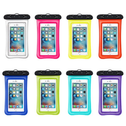 Inflatable transparent waterproof phone bag