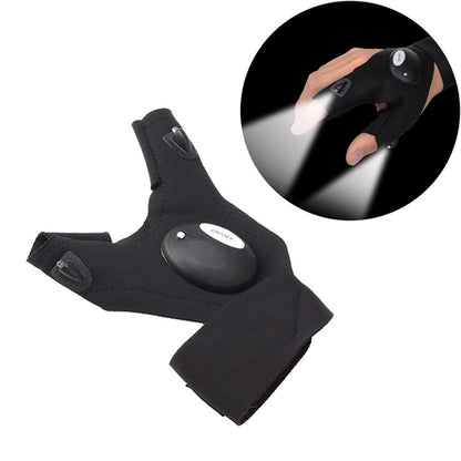 Fingerless Glove LED Flashlight Torch