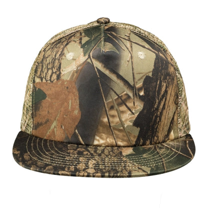 Twill Mesh Trucker Caps with Camouflage and Net Back