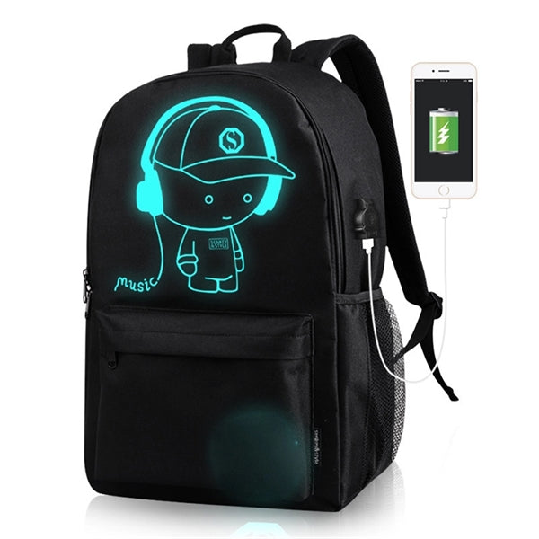 USB charging port backpack