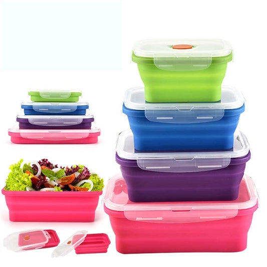 Foldable Silicone Lunch Bento Box
