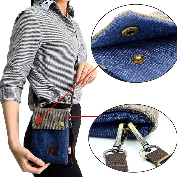 Women's Canvas Cross-body Casual Shoulder Bag