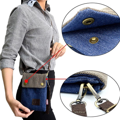 Women's Canvas Cross-body Casual Shoulder Bag