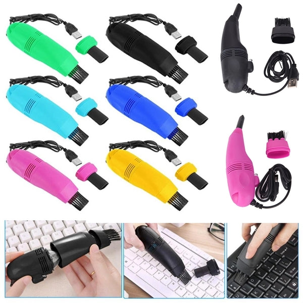 Mini USB Keyboard Vacuum Dust Cleaner Brush