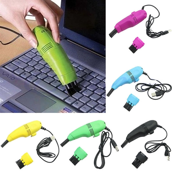 Mini USB Keyboard Vacuum Dust Cleaner Brush