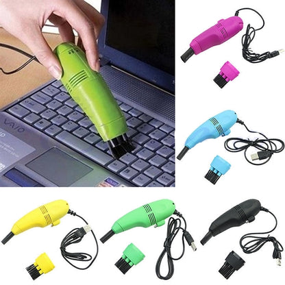 Mini USB Keyboard Vacuum Dust Cleaner Brush