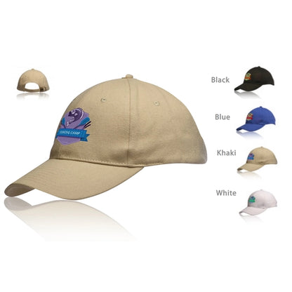 Brushed Cotton Constructed Baseball Cap with Buckle adjuster