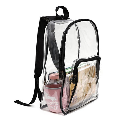 Large size Clear Transparent PVC School Backpack