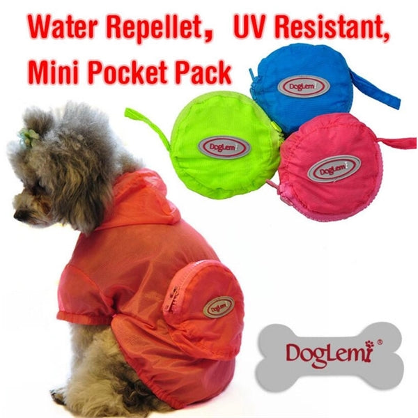 Pet Raincoat With Pocket