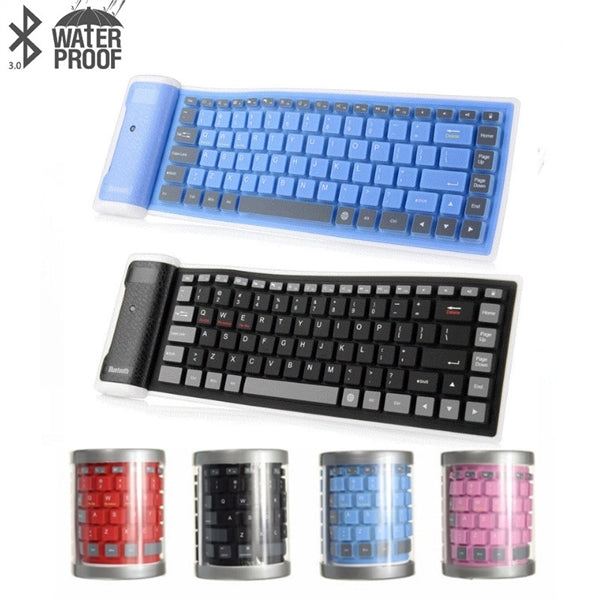 Silicone Folding Wireless Bluetooth Keyboard