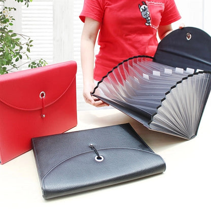 Expanding File Folders PU Leather