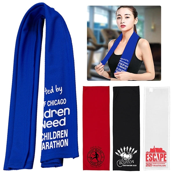 12" W X 36" H Recycled RPET Cooling Towel