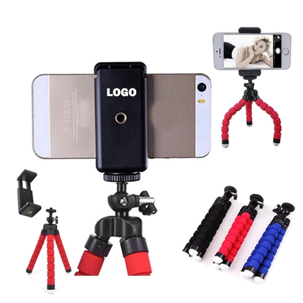 Mini Flexible Sponge Octopus Phone Tripod Holder