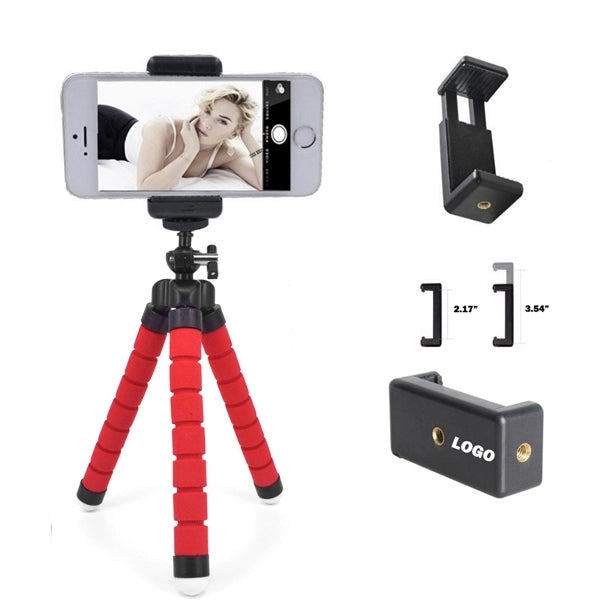 Mini Flexible Sponge Octopus Phone Tripod Holder