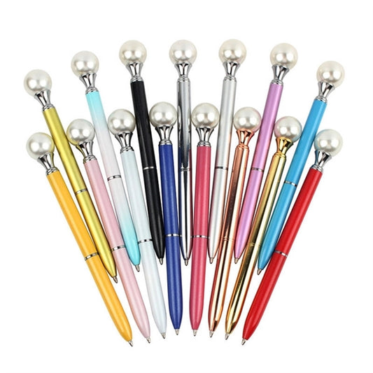 Big Pearl Metal Ballpoint Pen