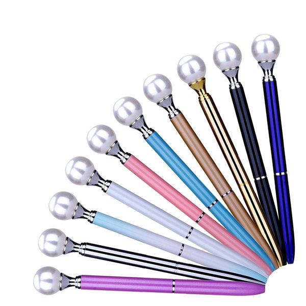 Big Pearl Metal Ballpoint Pen