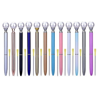 Big Pearl Metal Ballpoint Pen