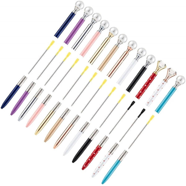 Big Pearl Metal Ballpoint Pen