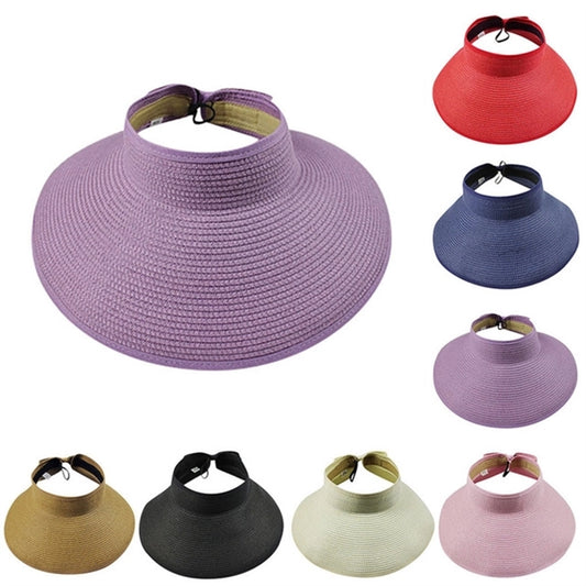 Women Foldable Wide Brim Sun Visor