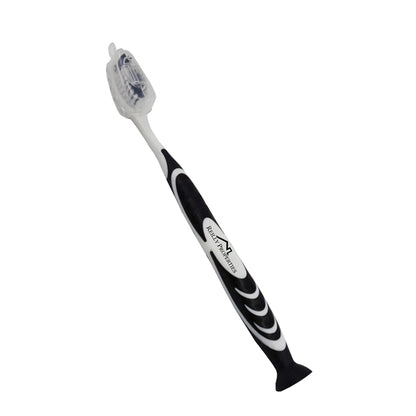 Stand Up Suction Toothbrush With Tongue  Scraper