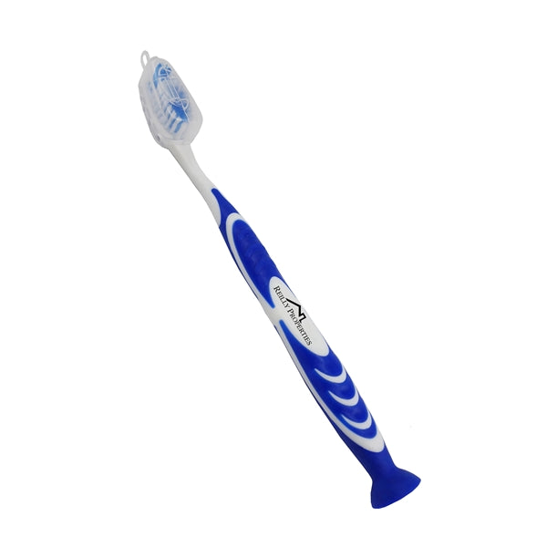 Stand Up Suction Toothbrush With Tongue  Scraper