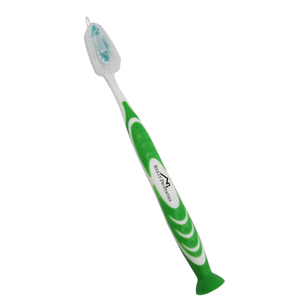 Stand Up Suction Toothbrush With Tongue  Scraper