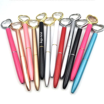 Big Crystal Heart Ballpoint Pen