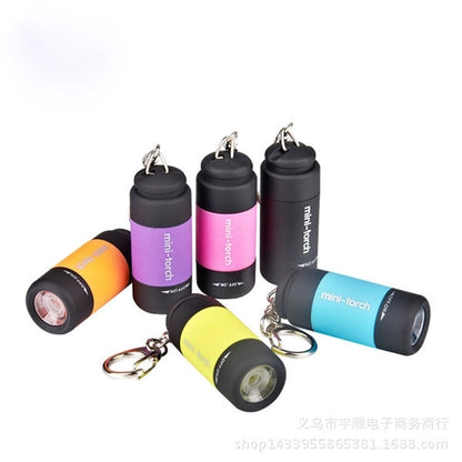 Mini LED Torch Keychain USB Light