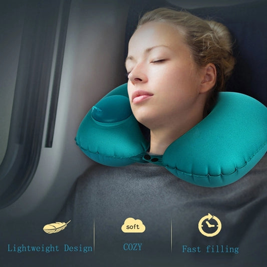 U-Shape Automatic Inflatable Travel Pillow