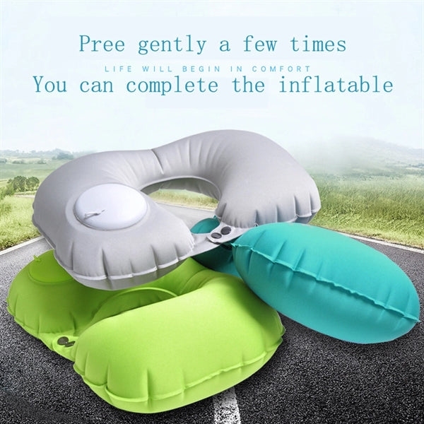 U-Shape Automatic Inflatable Travel Pillow