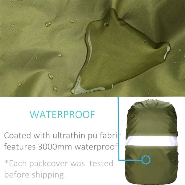 Waterproof reflecting backpack cover