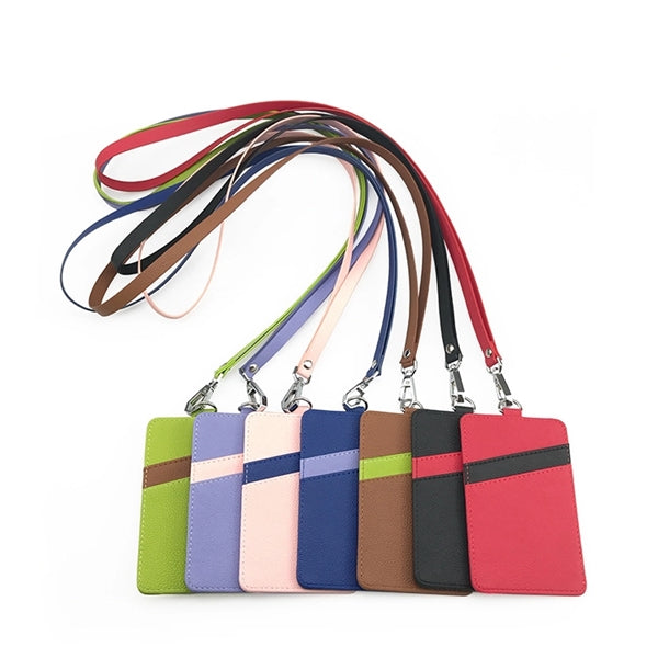 Business Work PU Lanyard Card Set