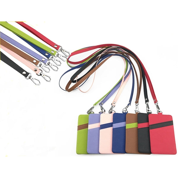 Business Work PU Lanyard Card Set
