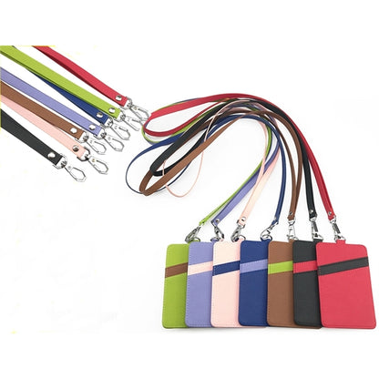 Business Work PU Lanyard Card Set
