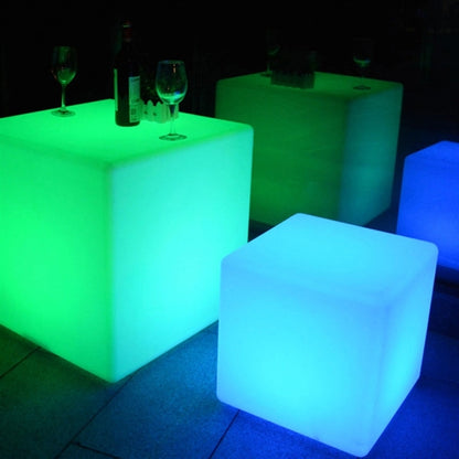 Flashing Luminous Fluorescent Cube Stool Chair Show Rack