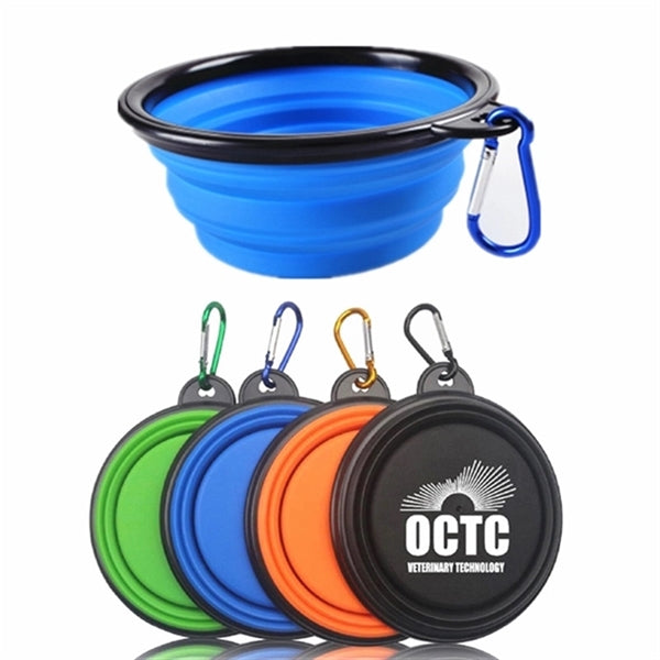 Collapsible Dog Bowl with Hook