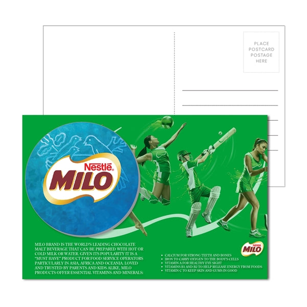 Post Card with Full Color Rubber Coaster