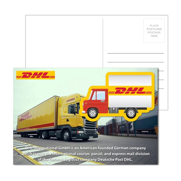 Post Card with Full Color Box Truck Coaster