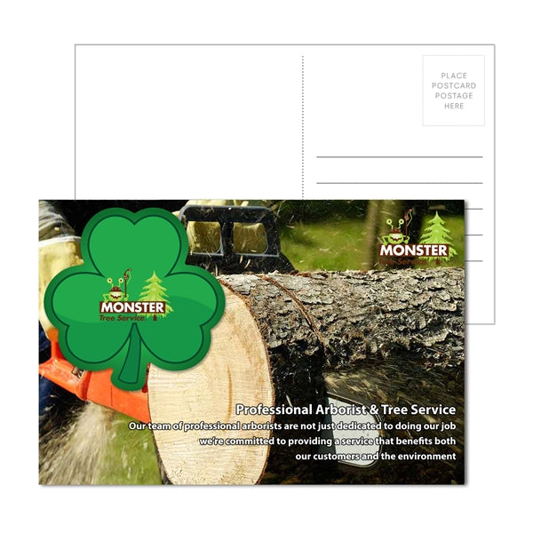 Post Card with Full Color Shamrock Coaster