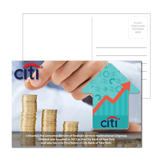 Post Card with Full Color Arrow Coaster