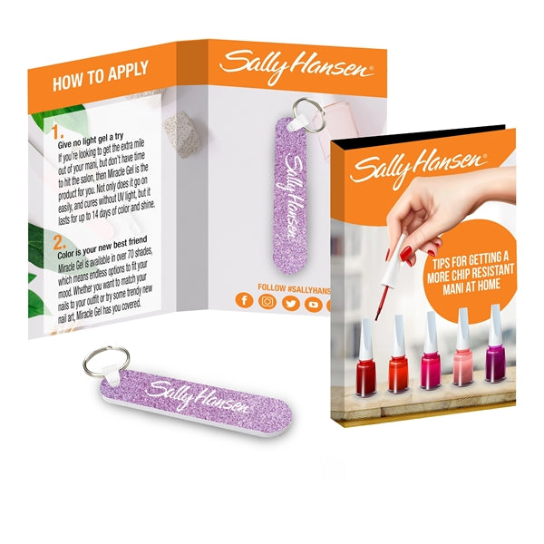 Tekbook with 3.5" Nail File with Keyring
