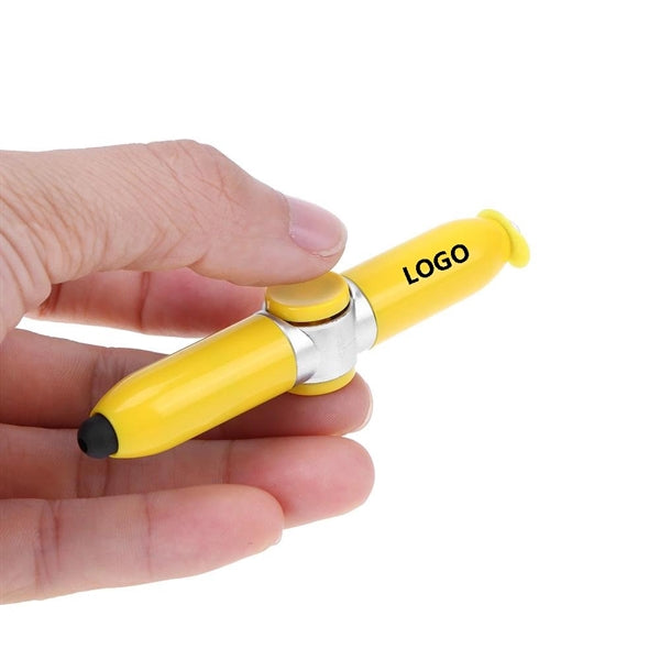 LED Spinner Stress Relief  Fingertip Gyro Ball-Point Pen