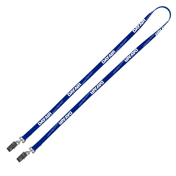 Culver 3/8" Width Dual Attachment Silkscreen Polyester Lanya