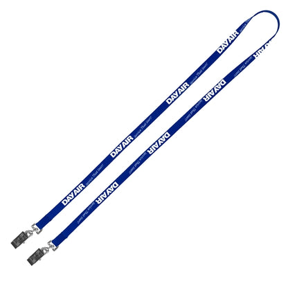 Culver 3/8" Width Dual Attachment Silkscreen Polyester Lanya
