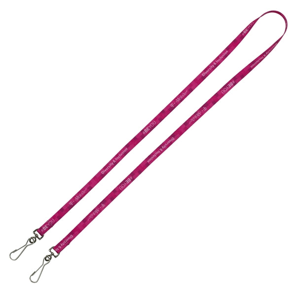 Import Air Ship Dual Attachment Silkscreen Polyester Lanyard