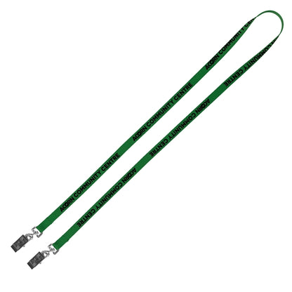 Import Air Ship Dual Attachment Silkscreen Polyester Lanyard
