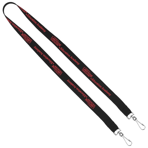 Import Air Ship Dual Attachment Silkscreen Polyester Lanyard