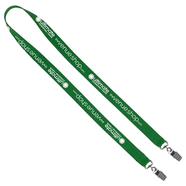 Culver 3/8" Width Dual Attachment Silkscreen Polyester Lanya