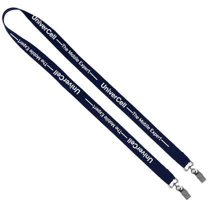 Culver 3/8" Width Dual Attachment Silkscreen Polyester Lanya