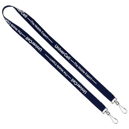Import Air Ship Dual Attachment Silkscreen Polyester Lanyard